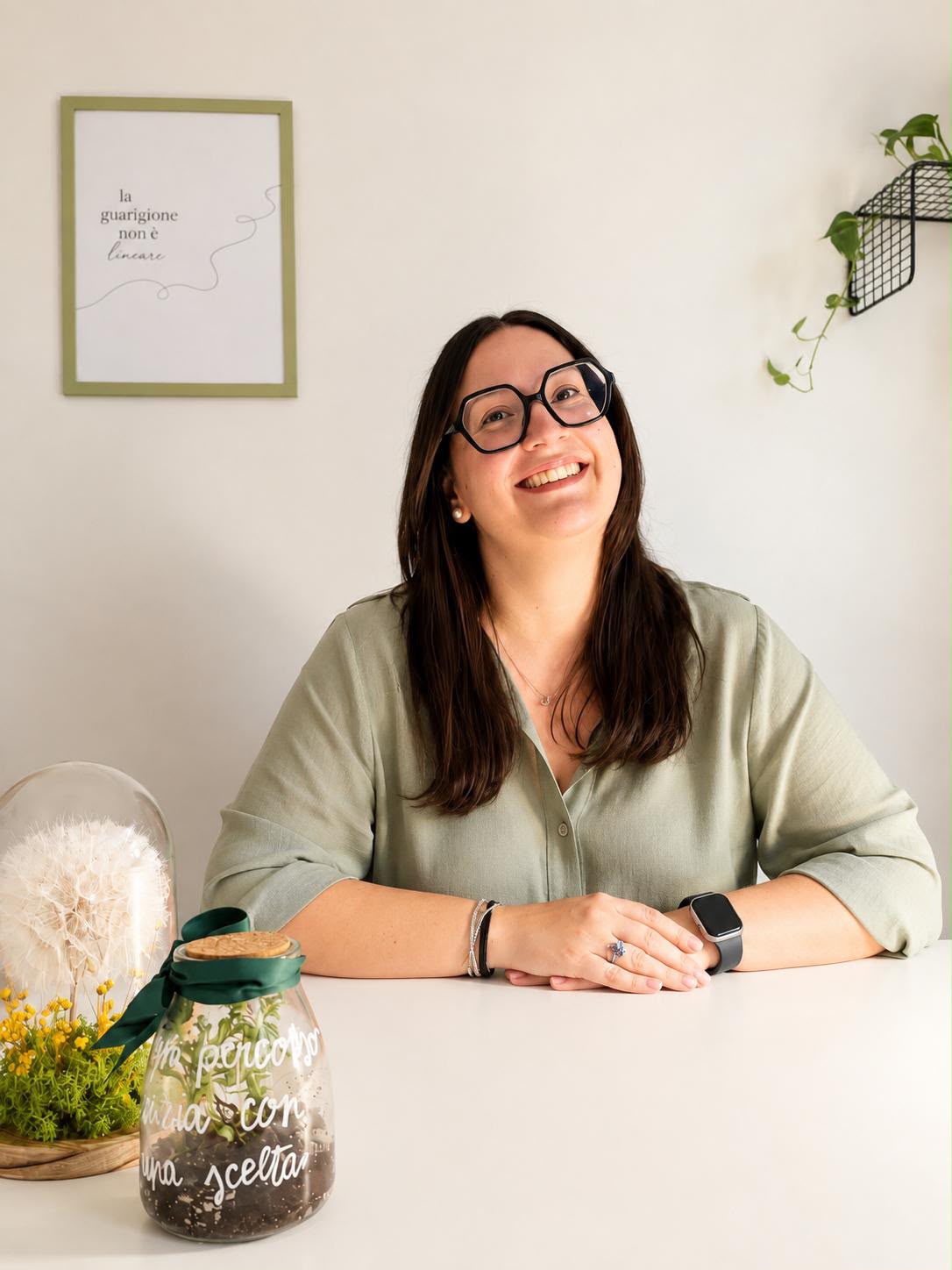 La Dott.ssa Rita Scala nel suo studio